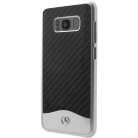 Mercedes-Benz Wave V Genuine carbon & Aluminium case for Samsung Galaxy S8, Black