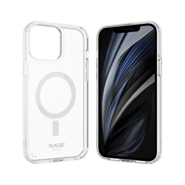 Coque antibactérienne antichoc magnétique invisible pour Apple iPhone 12/12 Pro, Transparente