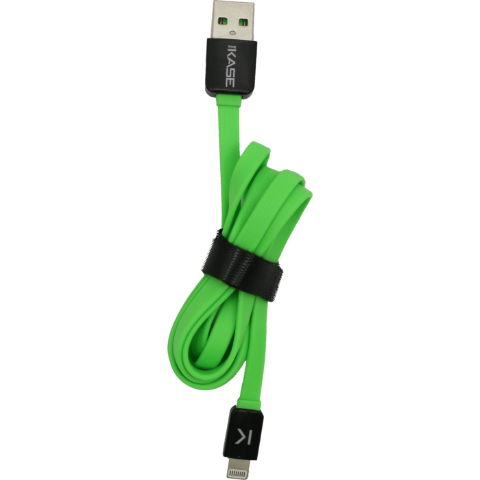 C&acirc;ble Lightning Plat vers USB (1m), Vert Pomme