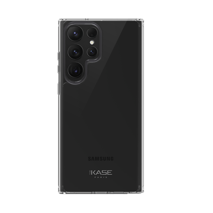 Coque hybride invisible pour Samsung Galaxy S23 Ultra 5G, Transparente