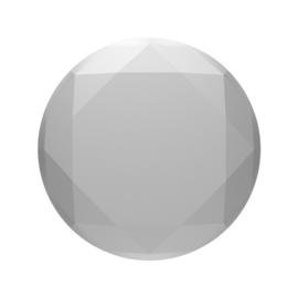 PopSockets PopGrip, Diamant Métallique Argent