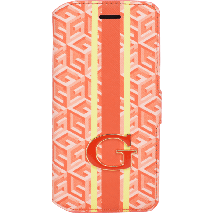 Guess G-Cube Coque clapet pour Apple iPhone 6/6s, Orange