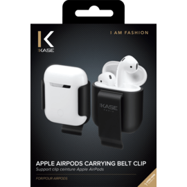 Support clip ceinture AirPods, Minuit Noir