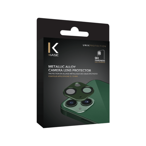 Protecteur Objectif IPhone Kucheed - Lot De 2 - Aluminium 3D - Compatible IPhone 13/13 Mini - Anti-chocs/rayures