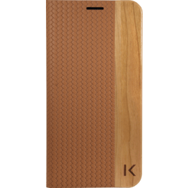 Case Flip case for Samsung Galaxy S7 Edge, Brown & Natural Cherry Wood