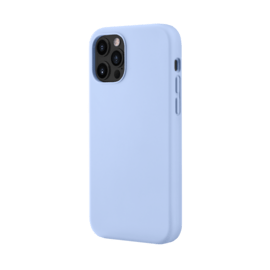 (O) Coque antichoc en gel de silicone doux pour Apple iPhone 12/12 Pro, Bleu Lilas