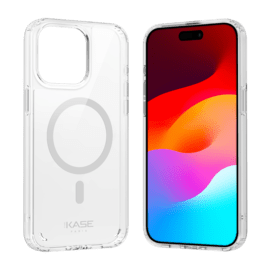 Coque antibact&eacute;rienne antichoc magn&eacute;tique invisible Fabriqu&eacute; Avec du 75% Plastique Recycl&eacute; pour Apple iPhone 15 Pro Max, Transparente
