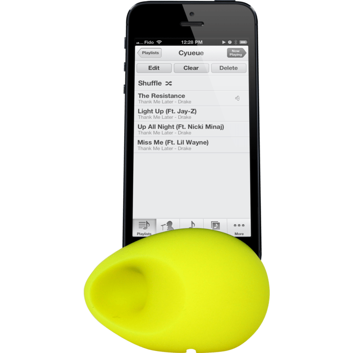 Oeuf Amplificateur de son pour Apple iPhone 5/5s/5C/SE, Jaune