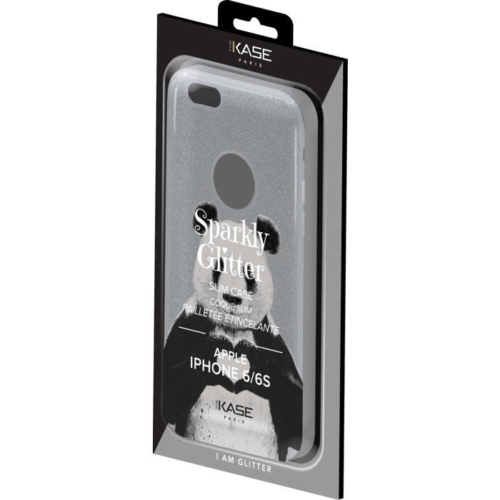 Panda Coque slim pailletée étincelante pour Apple iPhone 6/6s