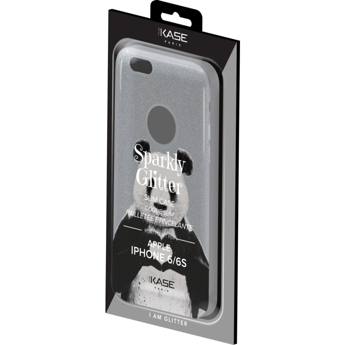 Panda Coque slim&nbsp;paillet&eacute;e &eacute;tincelante pour Apple iPhone 6/6s