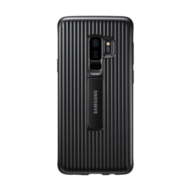 Coque renforc&eacute;e avec fonction Stand Noir Galaxy S9