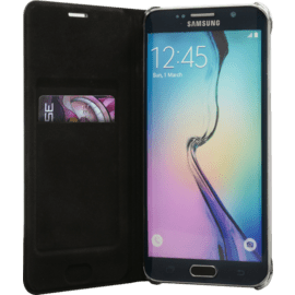 Wallet Case for Samsung Galaxy S6 Edge Plus, Black