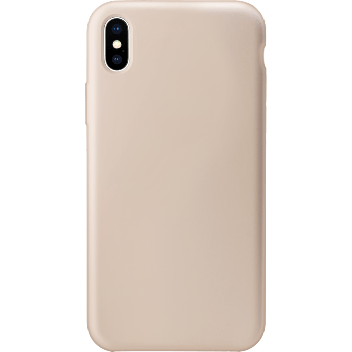 Coque antichoc en gel de silicone doux pour Apple iPhone XS Max, Rose Sable