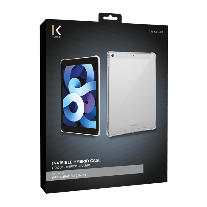 Coque hybride invisible pour Apple iPad 10.2 inch, Transparente