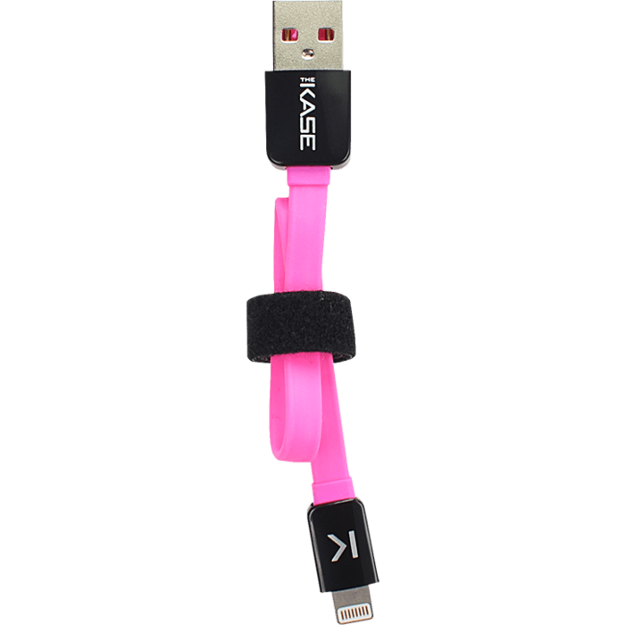 C&acirc;ble Lightning Plat vers USB (0.2m), Rose Bonbon