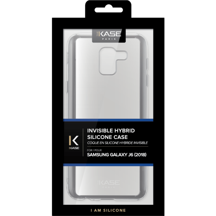 Coque hybride invisible pour Samsung Galaxy J6 2018, Transparente