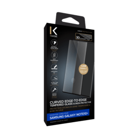 Protection d'&eacute;cran en verre tremp&eacute; Bord &agrave; Bord Incurv&eacute; pour Samsung Galaxy Note10+, Noir