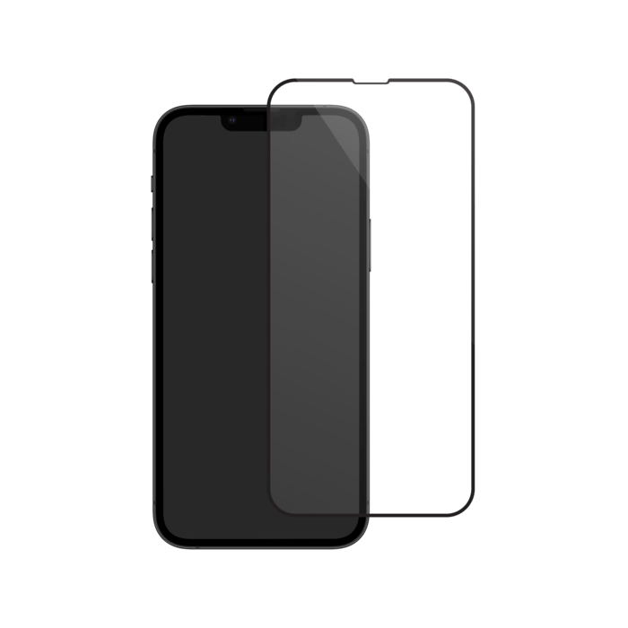 Protection d'&eacute;cran en verre tremp&eacute; (100% de surface couverte) pour Apple iPhone 13 mini, Noir