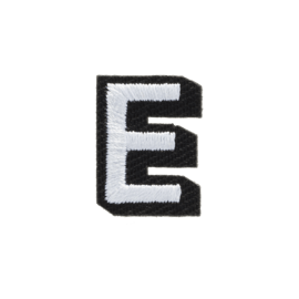 Case Letter E Embroidered Sticker