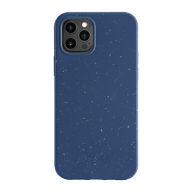 Coque antibactérienne vegan bio 100 % zéro déchet pour Apple iPhone 12/12 Pro, Bleu