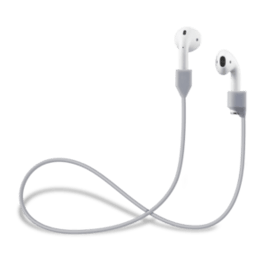 Sangle en gel de silicone doux avec clips aimant&eacute;s pour AirPods/ AirPods Pro, Gris Sid&eacute;ral