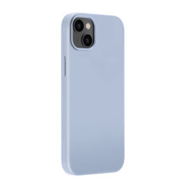 Coque antichoc en gel de silicone doux pour Apple iPhone 14 Plus, Bleu Lilas