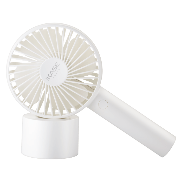 Mini Ventilateur Portable, Blanc Lumineux