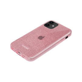 Coque slim&nbsp;paillet&eacute;e &eacute;tincelante pour Apple iPhone 12 mini, Or Rose