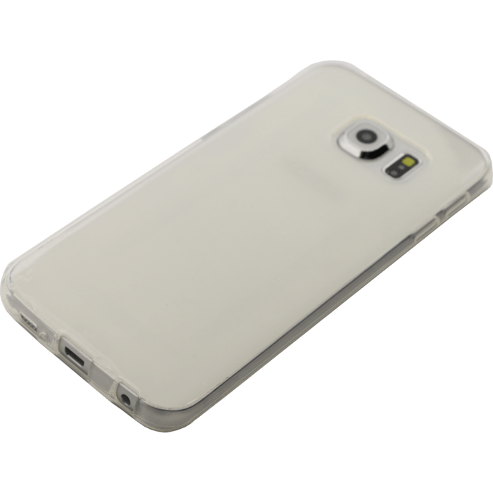 Coque silicone pour Samsung Galaxy S6 Edge, Transparent