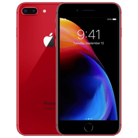 Case iPhone 8 Plus reconditionné 64 Go, Rouge, SANS TOUCH ID, débloqué