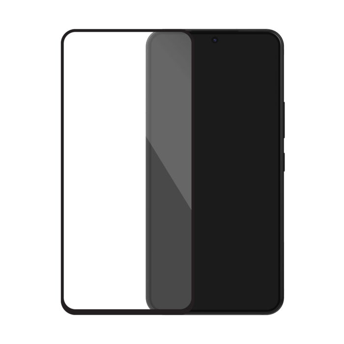 Protection d'écran en verre trempé (60% verre trempé recyclé) pour Samsung Galaxy S23 FE 5G/ A54 5G 2023, Noir