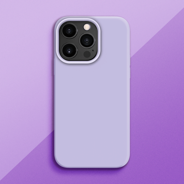 Coque antichoc en gel de silicone doux pour Apple iPhone 13 Pro, Violet Lilas