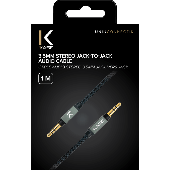 3.5mm Stereo Jack to Jack Audio Cable, Silver