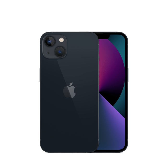 iPhone 13 reconditionn&eacute; 256 Go, Minuit, SANS FACE ID, d&eacute;bloqu&eacute;