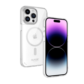 Coque antibact&eacute;rienne antichoc magn&eacute;tique invisible pour Apple iPhone 14 Pro, Transparente