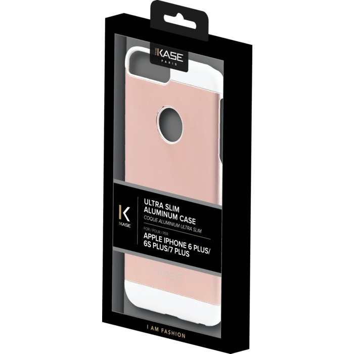 Coque aluminium ultra slim pour Apple iPhone 6 Plus/6s Plus/7 Plus, Or Rose
