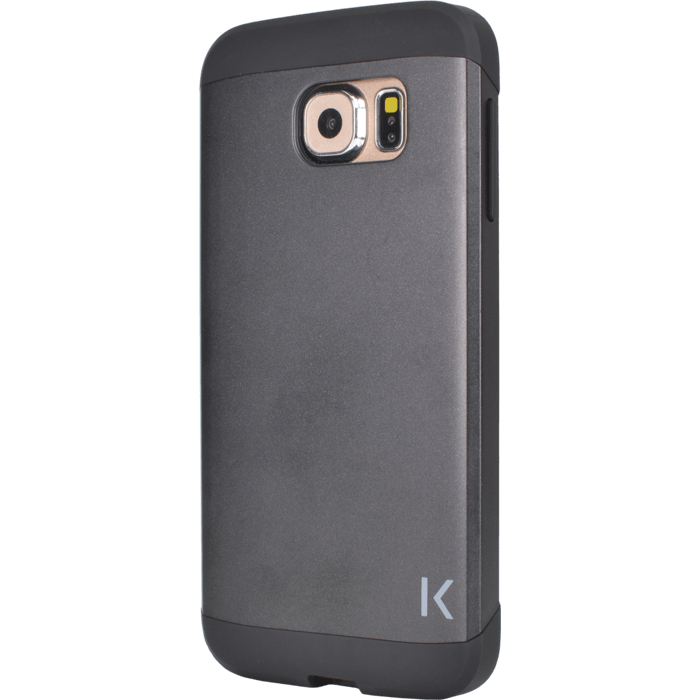 Coque slim anti-choc pour Samsung Galaxy S6, Gris sidéral