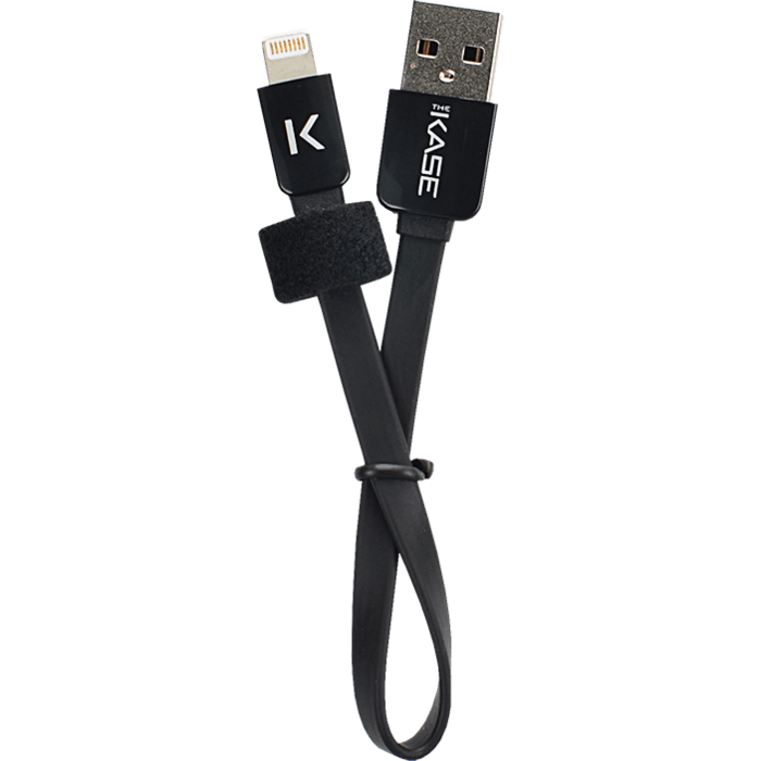 C&acirc;ble Lightning Plat vers USB (0.2m), Noir de Jais