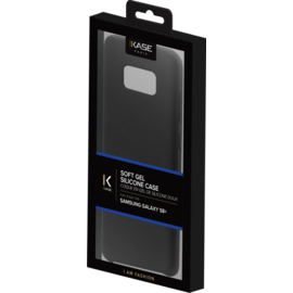 Coque en Gel de Silicone Doux pour Samsung Galaxy S8+, Noir satin