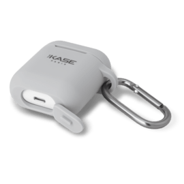 Coque Apple AirPods en gel de silicone doux, Gris sid&eacute;ral