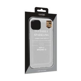 Coque hybride &eacute;tincelante invisible GEN 2.0 pour iPhone Apple iPhone 13, Transparente