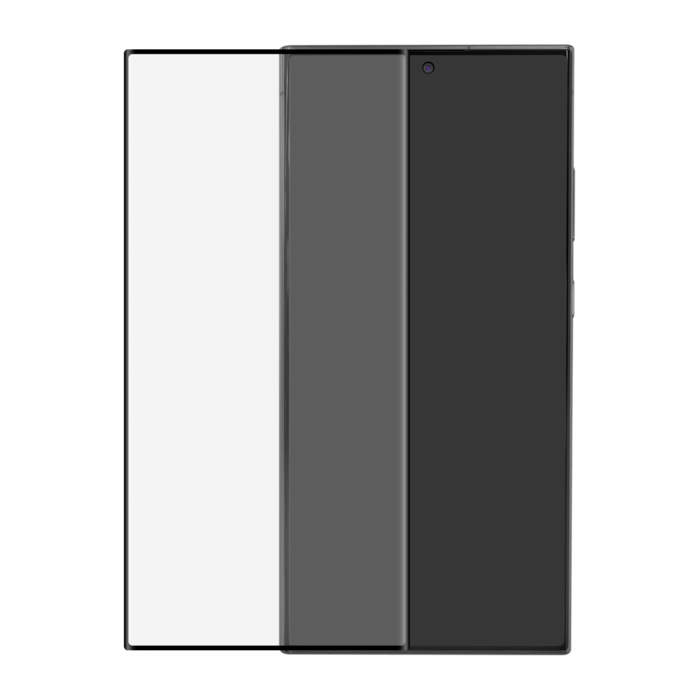 Protection d'&eacute;cran en verre tremp&eacute; (60% verre tremp&eacute; recycl&eacute;) pour Samsung Galaxy S24 Ultra 5G, Noir