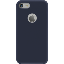Coque en gel de silicone doux pour Apple iPhone 7, Bleu Marine