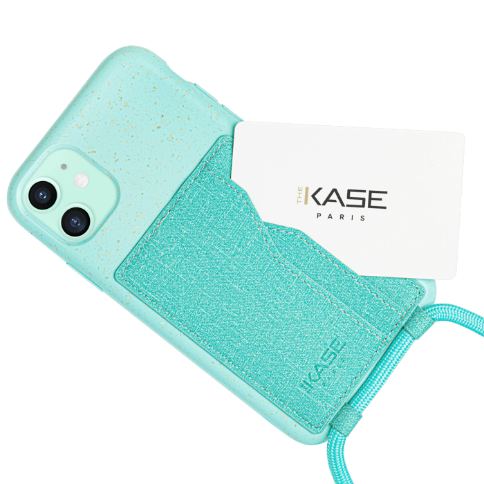 Vegan Bio Antibacterial Crossbody Strap Case For Apple Iphone 11 Misty Green Apple Iphone 11 The Kase