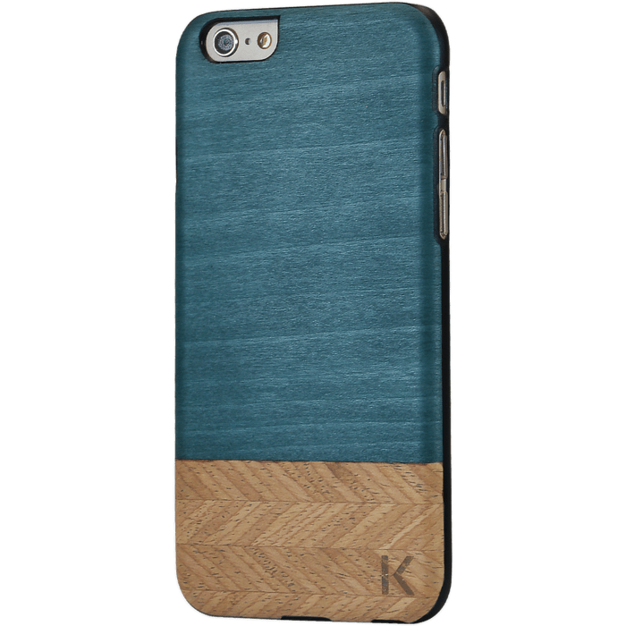 Coque bois pour Apple iPhone 6/6s, Bolivar Bleu