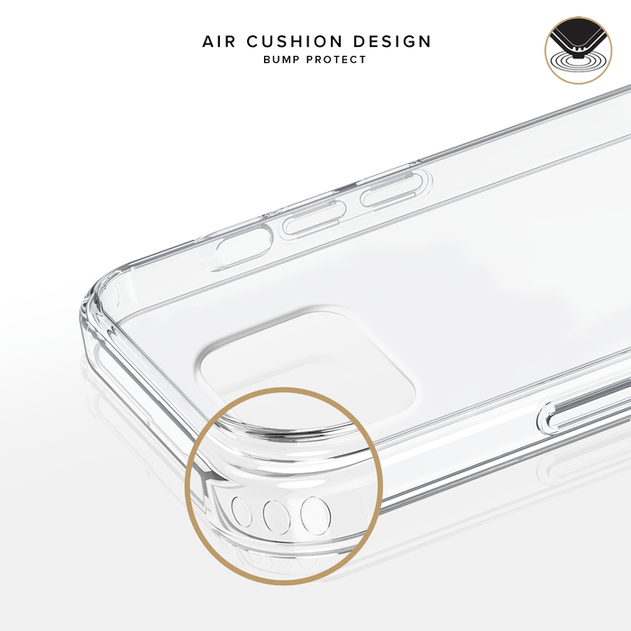 Coque hybride invisible pour Apple iPhone 12/12 Pro, Transparente