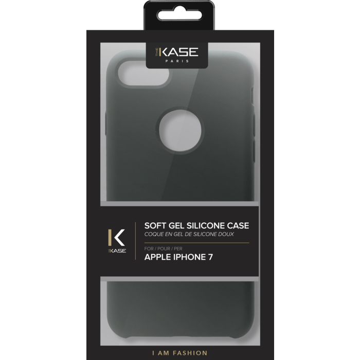 Coque en gel de silicone doux pour Apple iPhone 7, Vert olive