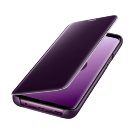 Case Clear View cover avec fonction Stand Purple Galaxy S9