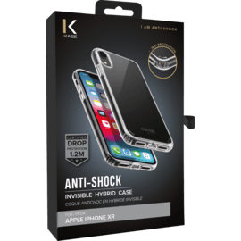 Coque Antichoc hybride invisible for Apple iPhone XR, Transparente