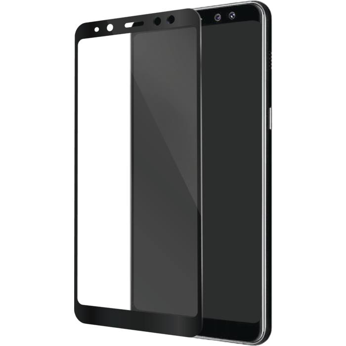 Protection d'écran en verre trempé (100% de surface couverte) pour Samsung Galaxy A8 (2018), Noir